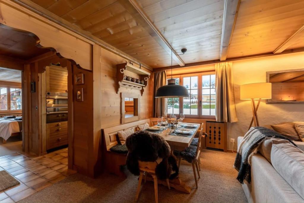 Charming Alpine Apartment Gstaad Luaran gambar