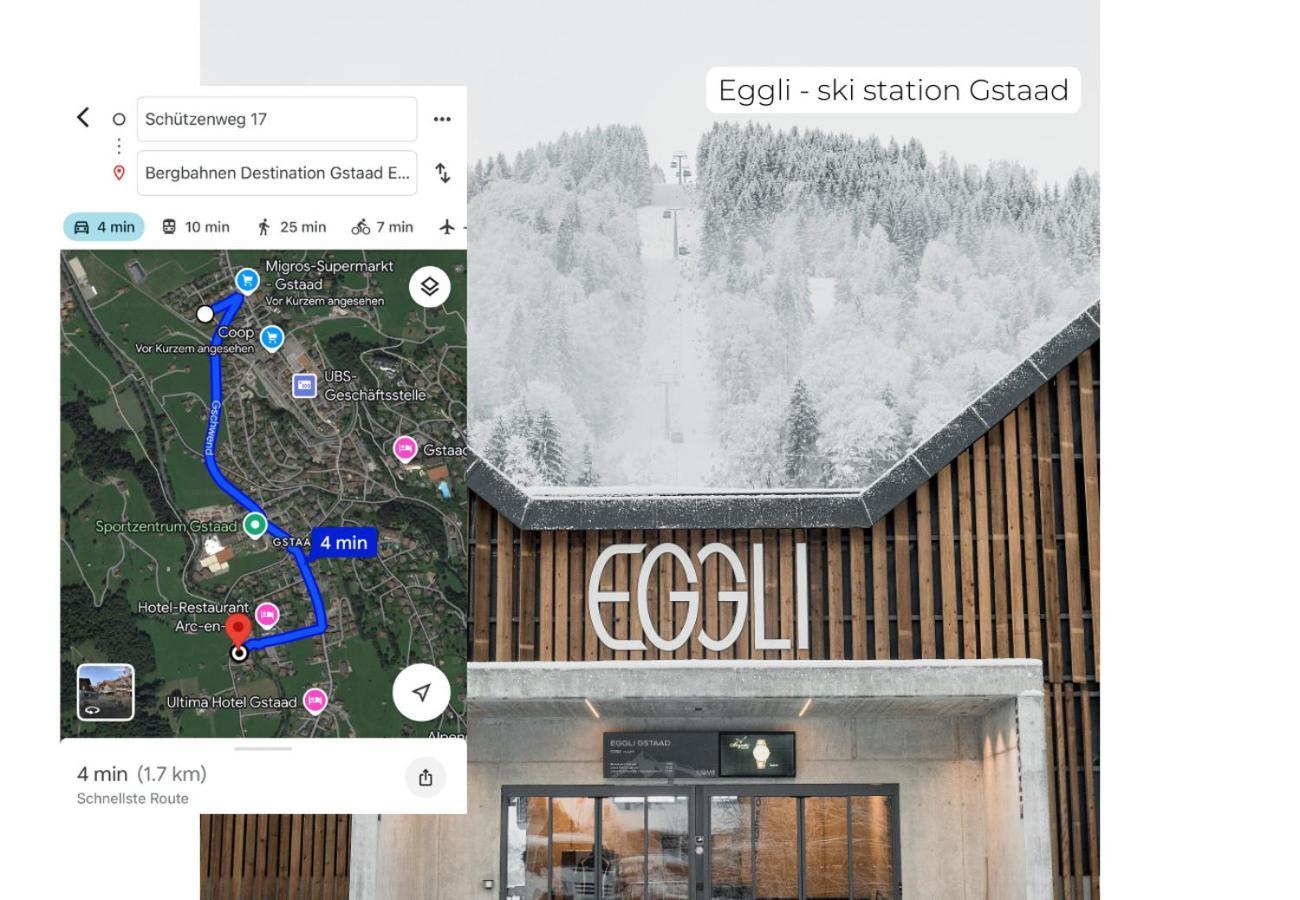 Charming Alpine Apartment Gstaad Luaran gambar